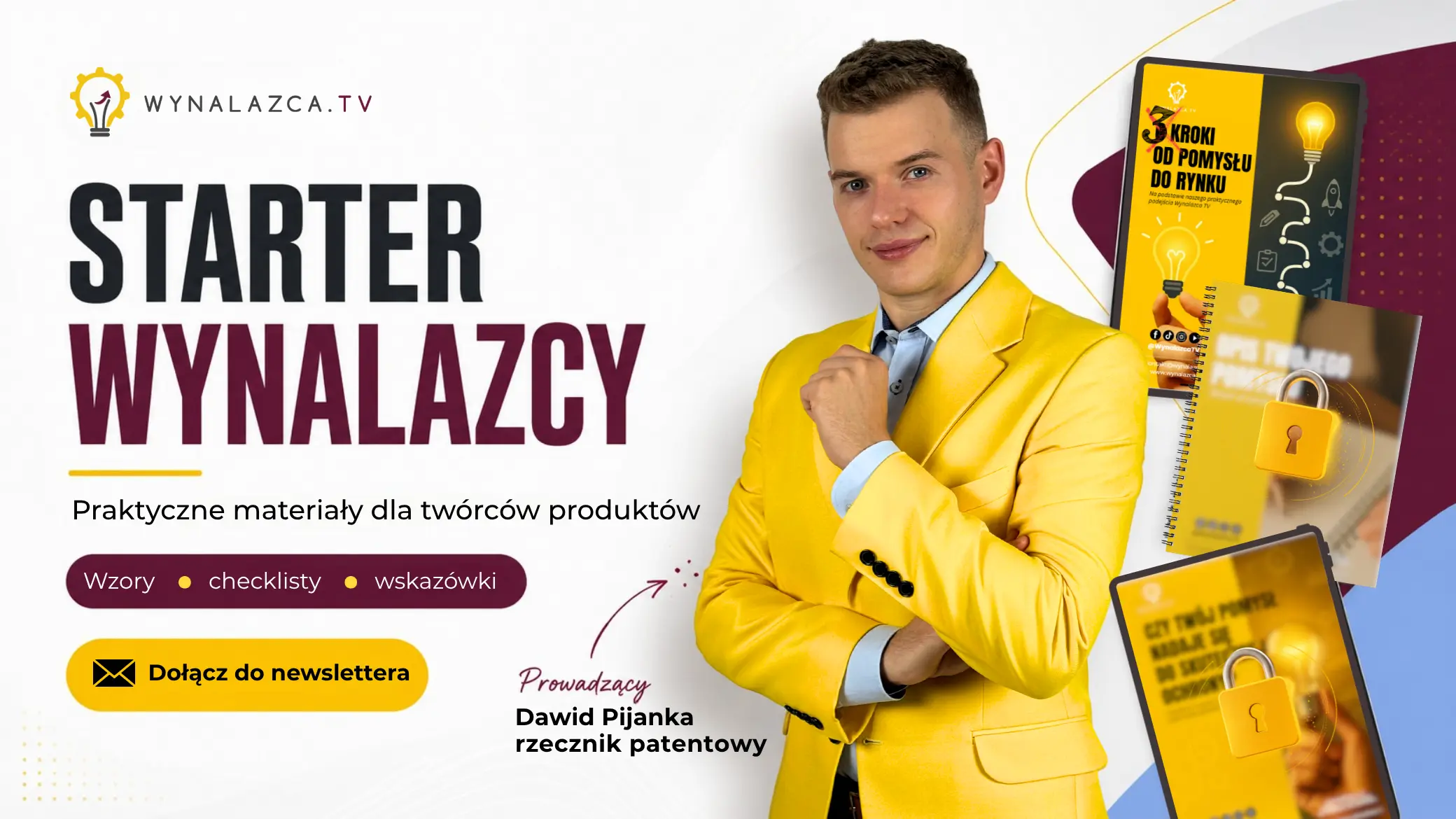 Starter Wynalazcy - praktyczne materiały dla twórców produktów: wzory, checklisty, wskazówki